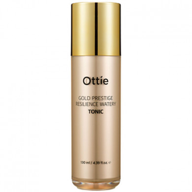 Антивозрастной тонер с частичками золота, Ottie, Gold Prestige Resilience Watery Tonic, 120 мл купить в Украине Антивозрастной тонер с частичками золота, Ottie, Gold Prestige Resilience Watery Tonic, 120 мл купить в Украине