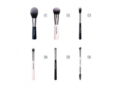 Набор из 6 кистей для макияжа CORINGCO Marine Blue купить в Украине 3