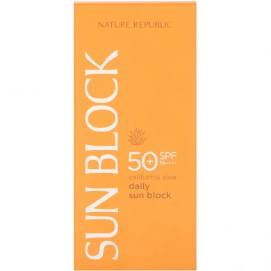 Солнцезащитный крем с экстрактом алоэ, Nature Republic, California Aloe Daily Sunblock, SPF 50 PA++++, 57 мл купить в Украине 2 Солнцезащитный крем с экстрактом алоэ, Nature Republic, California Aloe Daily Sunblock, SPF 50 PA++++, 57 мл купить в Украине 2