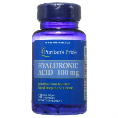 Гіалуронова кислота Puritan's Pride Hyaluronic Acid 100 мг 30 капсул купити в Україні