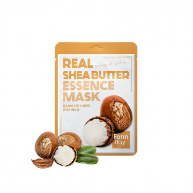 Тканинна маска з маслом ши, FarmStay, Real Shea Butter Essence Mask купити в Україні Тканинна маска з маслом ши, FarmStay, Real Shea Butter Essence Mask купити в Україні