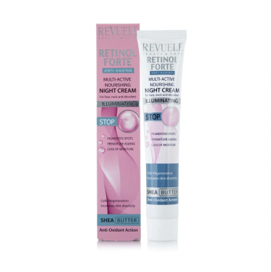 Мультиактивный ночной крем с ретинолом Revuele Retinol Forte Multi-Active Nourishing Night Cream 50 мл купить в Украине