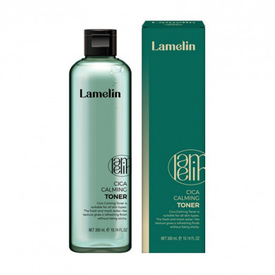 Успокаивающий тонер с центеллой азиатской Lamelin Cica Calming Toner 300 мл купить в Украине