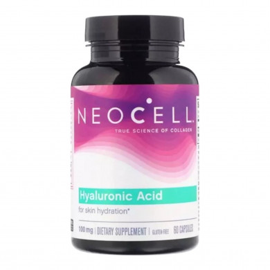 Гіалуронова кислота NeoCell Hyaluronic Acid 100 мг 60 капсул купити в Україні