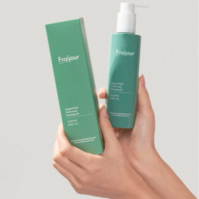 Гідрофільна олія з рослинними екстрактами Fraijour Original Herb Wormwood Cleansing Oil 210 мл купити в Україні 2