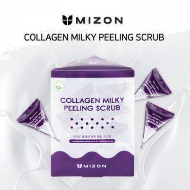 Скраб с коллагеном и молочным белком, MIZON, Collagen Milky Peeling Scrub, 7 г (пробник) купить в Украине 3 Скраб с коллагеном и молочным белком, MIZON, Collagen Milky Peeling Scrub, 7 г (пробник) купить в Украине 3