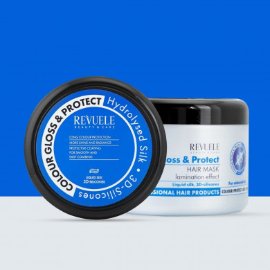 Маска для волос с эффектом ламинирования Revuele Color Gloss & Protect Hair Mask 500 мл купить в Украине 2