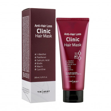 Живильна маска проти випадіння волосся Trimay Anti-Hair Loss Clinic Hair Mask 200 мл купити в Україні