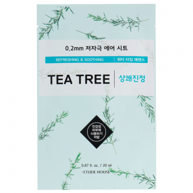 Ультратонкая тканевая маска с экстрактом чайного дерева, ETUDE HOUSE, Therapy Air Mask Tea Tree купить в Украине Ультратонкая тканевая маска с экстрактом чайного дерева, ETUDE HOUSE, Therapy Air Mask Tea Tree купить в Украине