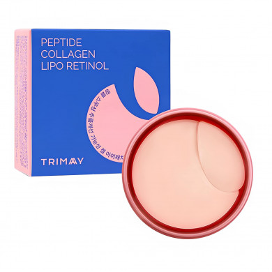 Патчи для век против морщин с пептидами коллагеном и ретинолом Trimay Wrinkle Smoothing Gel Eye Patch 60 патчей купить в Украине