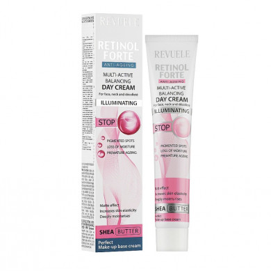 Мультиактивный дневной крем с ретинолом Revuele Retinol Forte Multi-Active Balancing Day Cream 50 мл купить в Украине