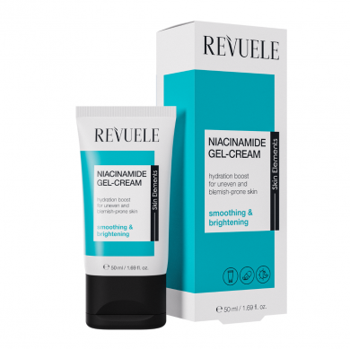 Заспокійливий та освітлювальний крем-гель з ніацинамідом Revuele Niacinamide Gel-Cream 50 мл купити в Україні 2