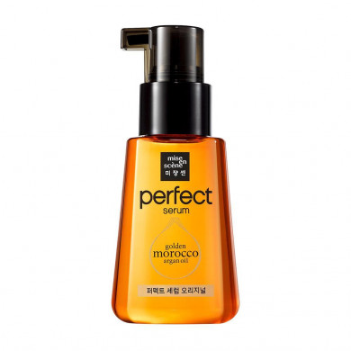 Відновлююча сироватка для волосся з аргановою олією, MISE EN SCENE, Perfect Serum Golden Morocco Argan Oil, 80 мл купити в Україні Відновлююча сироватка для волосся з аргановою олією, MISE EN SCENE, Perfect Serum Golden Morocco Argan Oil, 80 мл купити в Україні