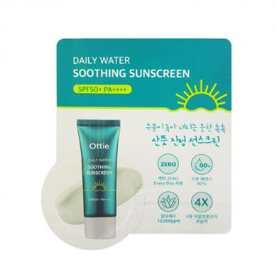 Солнцезащитный крем для лица, Ottie, Daily Water Soothing Sunscreen SPF50 + PA ++++, 2 мл (пробник) купить в Украине Солнцезащитный крем для лица, Ottie, Daily Water Soothing Sunscreen SPF50 + PA ++++, 2 мл (пробник) купить в Украине