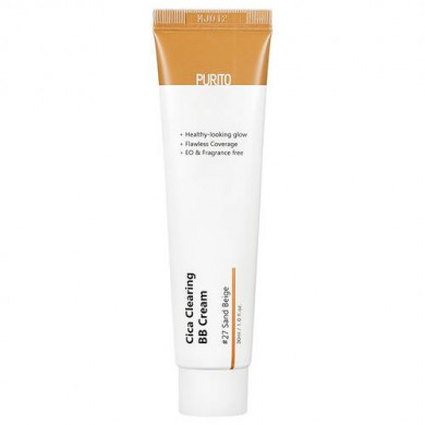 BB крем с экстрактом центеллы, Purito, Cica Clearing BB Cream, SPF38/PA+++, #27, 30 мл купить в Украине BB крем с экстрактом центеллы, Purito, Cica Clearing BB Cream, SPF38/PA+++, #27, 30 мл купить в Украине
