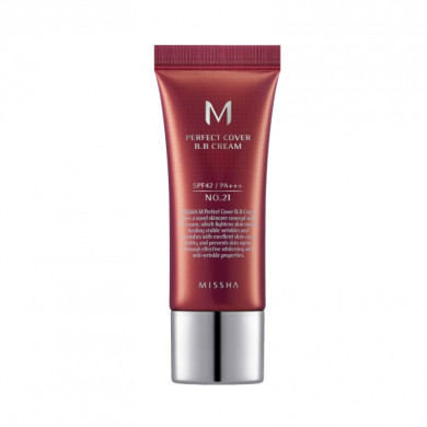 Тональний ВВ крем №21 MISSHA M Perfect Cover BB Cream SPF42/PA+++ #21 20 мл купити в Україні