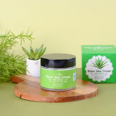 Увлажняющий крем с экстрактом алоэ JIGOTT Aloe Water Blue Cream 70 мл купить в Украине 2