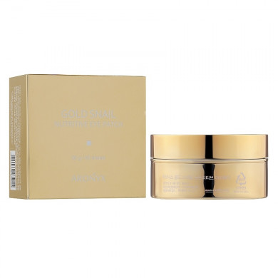 Поживні гідрогелеві патчі для повік із золотом та равликом MEDI FLOWER Aronyx Gold Snail Nutritive Eye Patch 60 патчей купити в Україні 2
