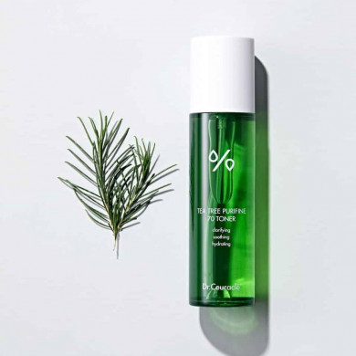 Заспокійливий тонер для обличчя із екстрактом чайного дерева Dr. Ceuracle Tea Tree Purifine 70 Toner 100 мл купити в Україні 2