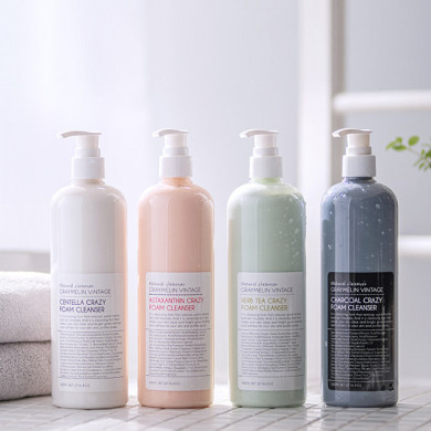 Пінка для вмивання з вугіллям Graymelin Crazy Foam Cleanser Charcoal 500 мл купити в Україні 2