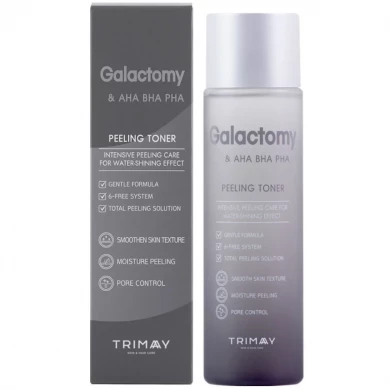 Пилинг-тонер с AHA-BHA-PHA кислотами, Trimay, Galactomy & AHA-BHA-PHA Peeling Toner, 210 мл купить в Украине Пилинг-тонер с AHA-BHA-PHA кислотами, Trimay, Galactomy & AHA-BHA-PHA Peeling Toner, 210 мл купить в Украине