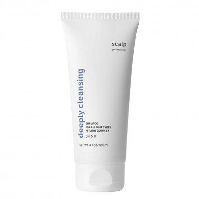 Шампунь для глубокого очищения волос и кожи головы Scalp Deeply Cleansing Shampoo For All Hair Types Keratin Complex 100 мл купить в Украине