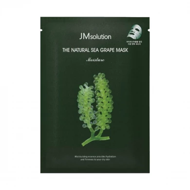 Тканевая маска для упругости и сияния кожи с морским виноградом JM Solution The Natural Sea Grape Mask Moisture купить в Украине