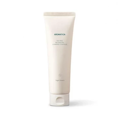 Очищающая пенка для жирной кожи с чайным деревом, AROMATICA, Tea Tree Balancing Foaming Cleanser, 180 г купить в Украине Очищающая пенка для жирной кожи с чайным деревом, AROMATICA, Tea Tree Balancing Foaming Cleanser, 180 г купить в Украине