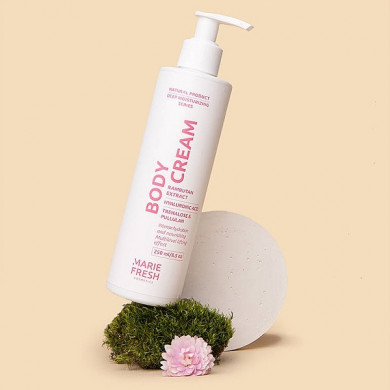 Интенсивно увлажняющий крем для тела с гиалуроновой кислотой Marie Fresh Cosmetics Body Cream 250 мл купить в Украине 2