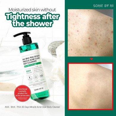 Гель для душа для проблемної шкіри SOME BY MI AHA.BHA.PHA 30 Days Miracle Clear Body Cleanser 400 г купити в Україні 4