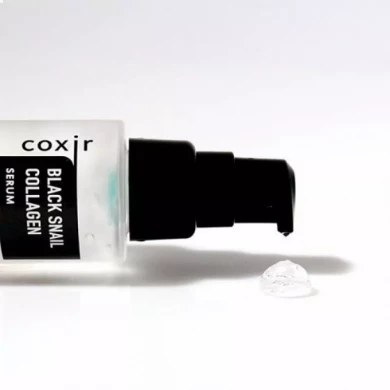 Антивікова живильна сироватка з муцином чорного равлика і колагеном Coxir Black Snail Collagen Serum 50 мл купити в Україні 2