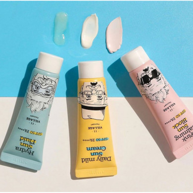 Увлажняющий солнцезащитный флюид с экстрактом моринги Village 11 Factory Hydra Sun Fluid SPF50+ PA++++ 50 мл купить в Украине 5
