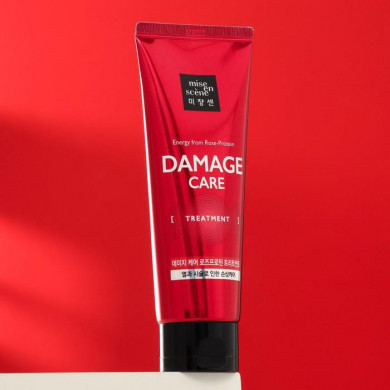 Восстанавливающая маска для поврежденных и окрашенных волос MISEENSCENE Damage Care Treatment 180 мл купить в Украине 2
