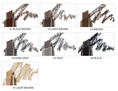 Карандаш для бровей, серо-коричневый, ETUDE HOUSE, Drawing Eye Brow, #2 Gray Brown купить в Украине 2 Карандаш для бровей, серо-коричневый, ETUDE HOUSE, Drawing Eye Brow, #2 Gray Brown купить в Украине 2