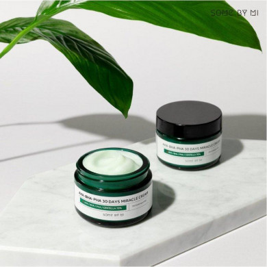 Лечебный крем для проблемной кожи с AHA-BHA-PHA кислотами, SOME BY MI, AHA.BHA.PHA 30 Days Miracle Cream, 60 г купить в Украине 2 Лечебный крем для проблемной кожи с AHA-BHA-PHA кислотами, SOME BY MI, AHA.BHA.PHA 30 Days Miracle Cream, 60 г купить в Украине 2