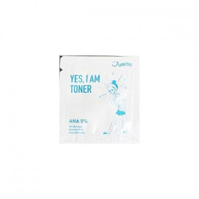 Тонер з ефектом пілінгу з АНА-кислотами Jumiso Yes I Am Toner AHA 5% 1 мл (пробник) купити в Україні