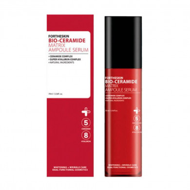 Поживна сироватка для обличчя з керамідами та пробіотиками Fortheskin Bio Ceramide Matrix Ampoule Serum 70 мл купити в Україні 2