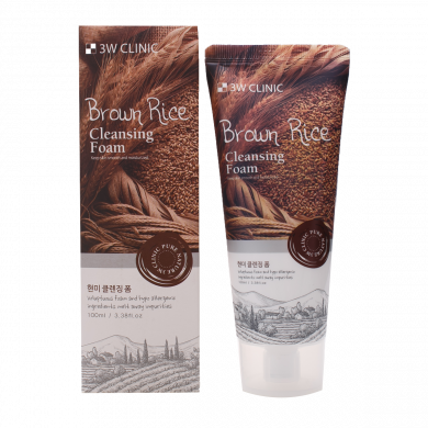 Натуральная пенка для умывания с экстрактом коричневого риса, 3W CLINIC, Brown Rice Cleansing Foam, 100 мл купить в Украине Натуральная пенка для умывания с экстрактом коричневого риса, 3W CLINIC, Brown Rice Cleansing Foam, 100 мл купить в Украине