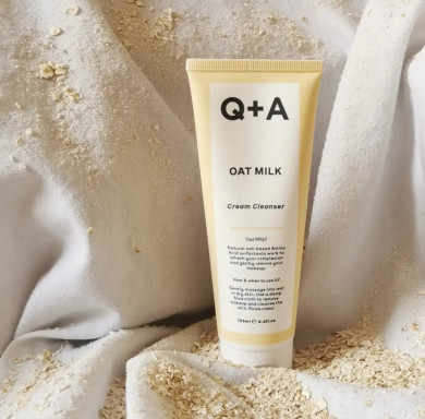 Крем із вівсяним молочком для очищення шкіри Q+A Oat Milk Cream Cleanser 125 мл купити в Україні 3
