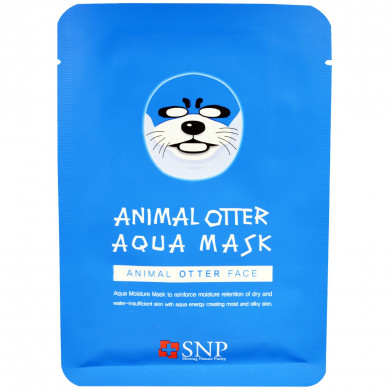 Увлажняющая тканевая маска, SNP, Animal Otter Aqua Mask купить в Украине Увлажняющая тканевая маска, SNP, Animal Otter Aqua Mask купить в Украине