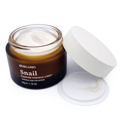 Інтенсивний крем для обличчя з муцином равлики BERGAMO Essential Intensive Cream Snail 50 г купити в Україні 3