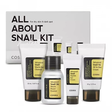 (СРОК ДО 05.10.2022) Набор уходовых средств с муцином улитки, COSRX, All About Snail Kit купить в Украине (СРОК ДО 05.10.2022) Набор уходовых средств с муцином улитки, COSRX, All About Snail Kit купить в Украине