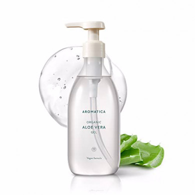 Органічний зволожуючий гель з алое вера AROMATICA Organic Aloe Vera Gel 500 мл купити в Україні 3