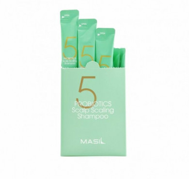 Глубокоочищающий шампунь с пробиотиками Masil 5 Probiotics Scalp Scaling Shampoo 8 мл купить в Украине 2
