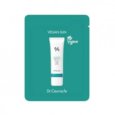 Солнцезащитный веганский крем с центеллой Dr.Ceuracle Cica Regen Vegan Sun 2 мл купить в Украине