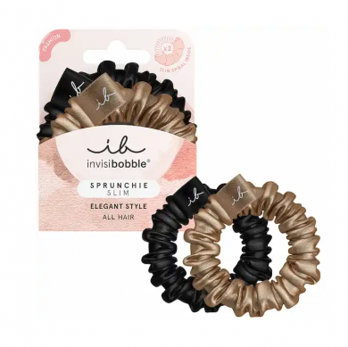 Резинка-браслет для волосся invisibobble SPRUNCHIE SLIM True Golden 2 шт купити в Україні