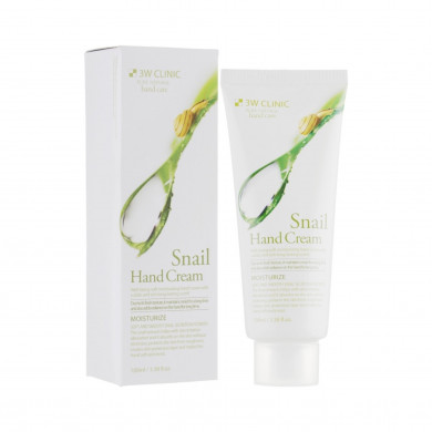Увлажняющий крем для рук с муцином улитки 3W CLINIC Snail Hand Cream 100 мл купить в Украине