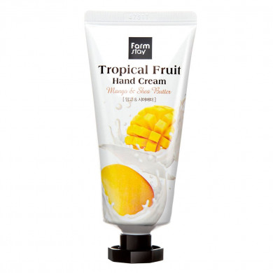 Крем для рук с экстрактом манго и маслом ши, FarmStay, Tropical Fruit Mango & Shea Butter Hand Cream, 50 мл купить в Украине Крем для рук с экстрактом манго и маслом ши, FarmStay, Tropical Fruit Mango & Shea Butter Hand Cream, 50 мл купить в Украине