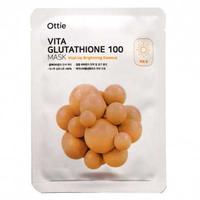 Осветляющая тканевая маска с глутатионом, Ottie, Vita Glutathione 100 Mask купить в Украине Осветляющая тканевая маска с глутатионом, Ottie, Vita Glutathione 100 Mask купить в Украине