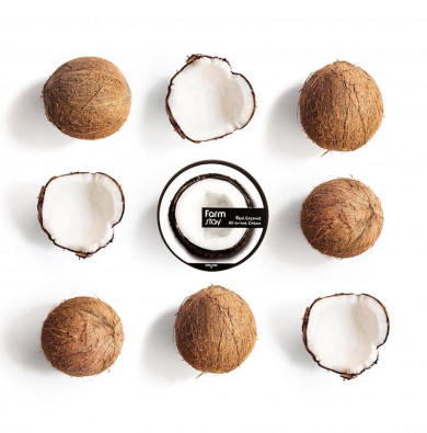 Интенсивно питательный крем для лица и тела с маслом кокоса, FarmStay, Real Coconut All-in-one Cream, 300 мл купить в Украине 2 Интенсивно питательный крем для лица и тела с маслом кокоса, FarmStay, Real Coconut All-in-one Cream, 300 мл купить в Украине 2